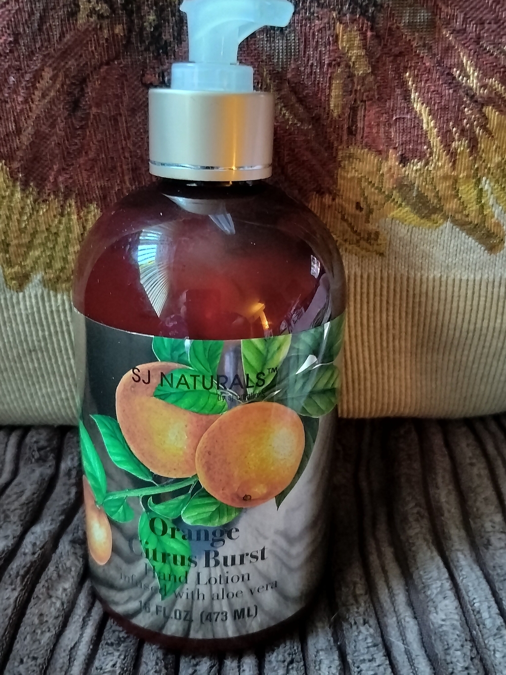 SJ Naturals Orange Citrus Burst Hand Lotion - Orange